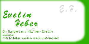 evelin heber business card